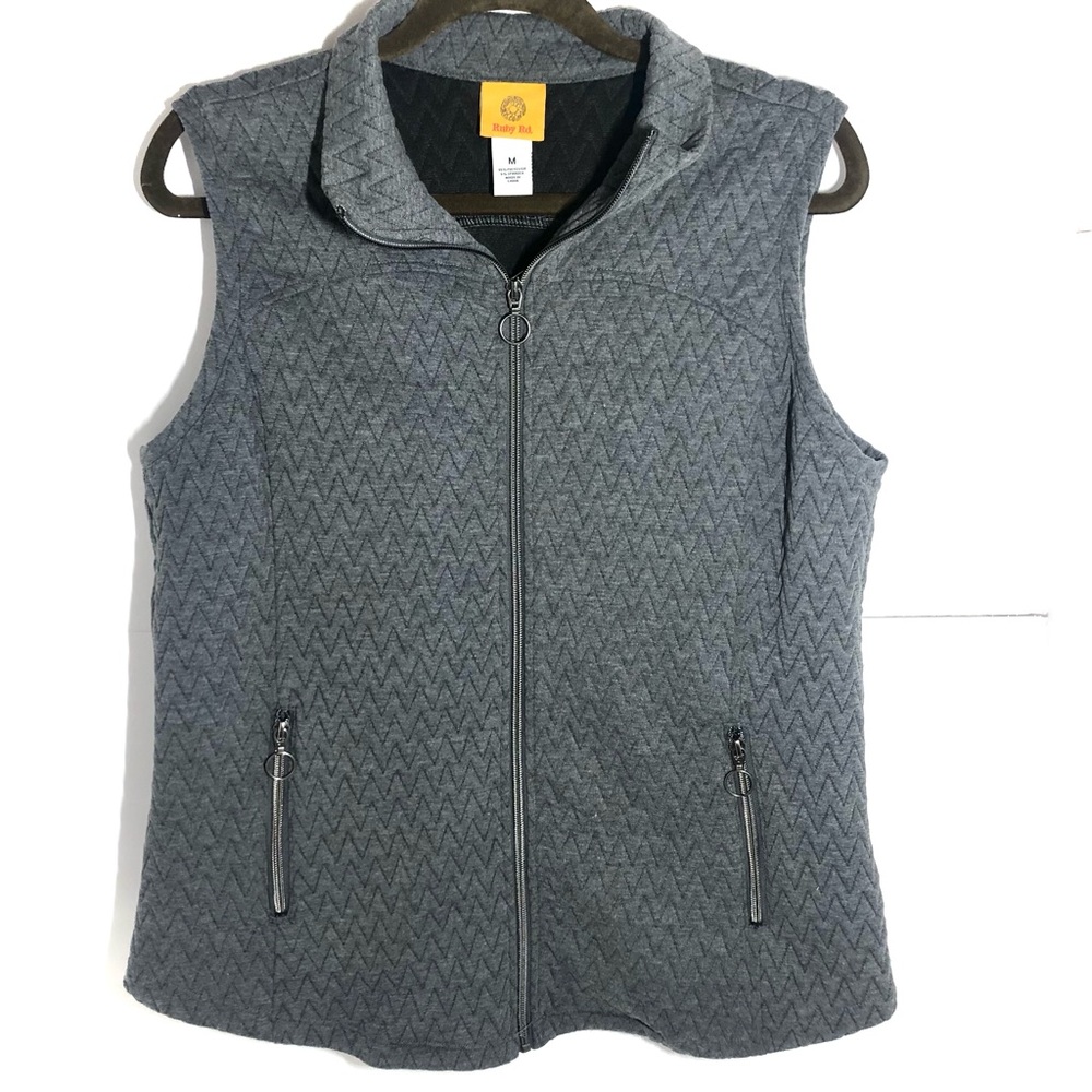 Ruby Rd Zigzag Quilted Vest